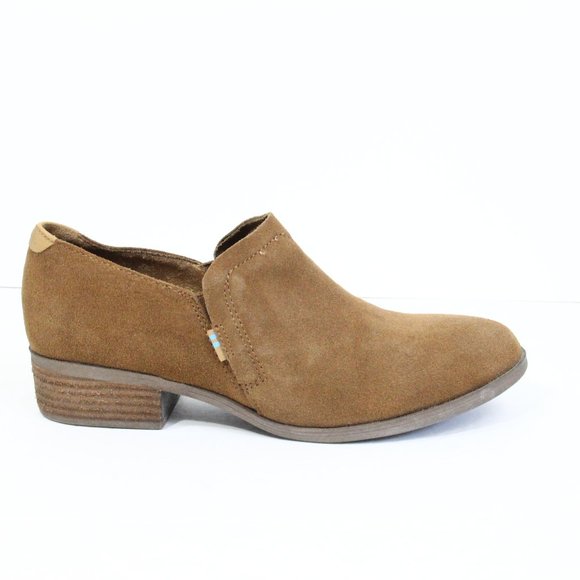 Toms Shaye Boots Women Suede Bootie sz 7 Western style Shootie - Picture 3 of 9